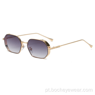 Nova moda pequena moldura polígono Óculos de sol Moda feminina na Europa e América os mesmos Óculos de sol óculos estilo de rua s21102